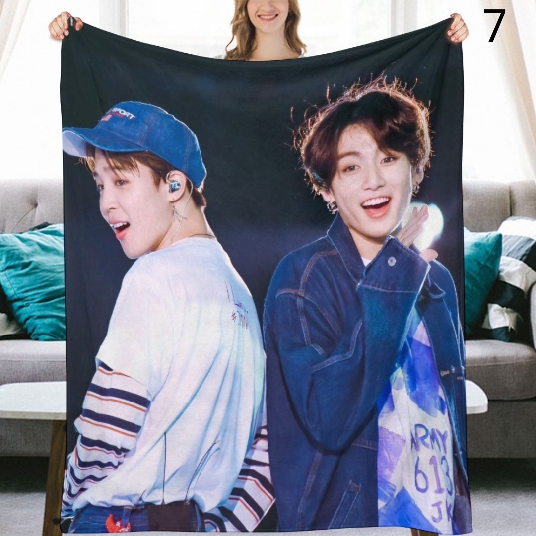 BTS Ship Blanket, BTS Bangtan Boys Flannel Throw Blanket, Gifts for Army