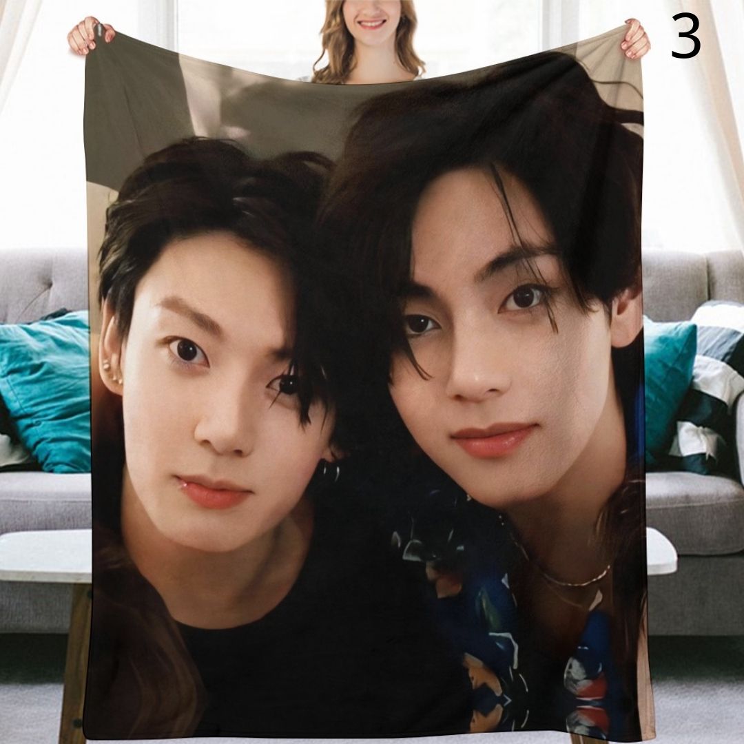 BTS Ship Blanket, BTS Bangtan Boys Flannel Throw Blanket, Gifts for Army