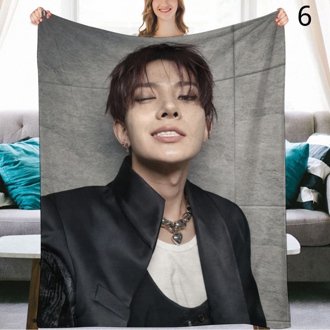 ENHYPEN Heeseung Blanket, ENHYPEN Flannel Throw Blanket, Gifts for ENGENE