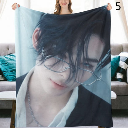 ENHYPEN Ni-Ki Blanket, ENHYPEN Flannel Throw Blanket, Gifts for ENGENE