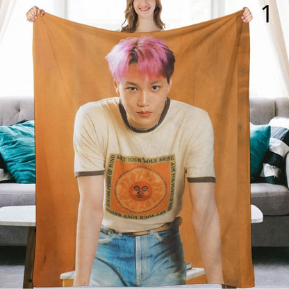 EXO Kai Blanket, EXO Flannel Throw Blanket, Gifts for EXO-L