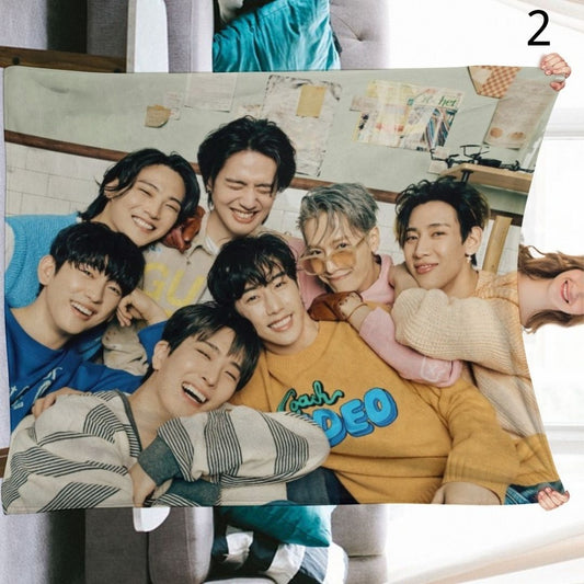 GOT7 Blanket, GOT7 Flannel Throw Blanket, Gifts for Ahgase