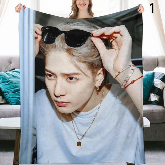 GOT7 Jackson Blanket, GOT7 Flannel Throw Blanket, Gifts for Ahgase