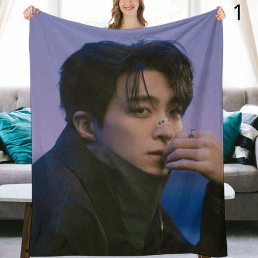 GOT7 Youngjae Blanket, GOT7 Flannel Throw Blanket, Gifts for Ahgase