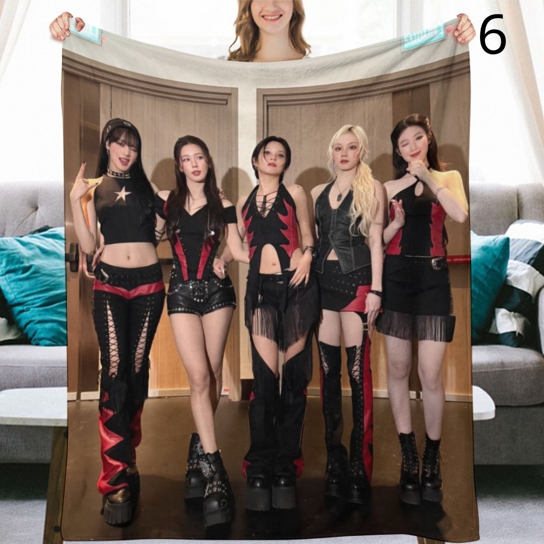 I-DLE Group Blanket, I-DLE Flannel Throw Blanket, Gifts for Neverland