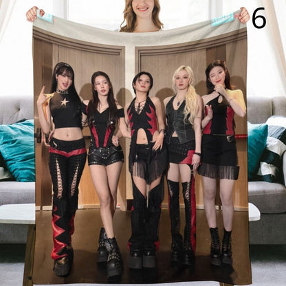 I-DLE Group Blanket, I-DLE Flannel Throw Blanket, Gifts for Neverland