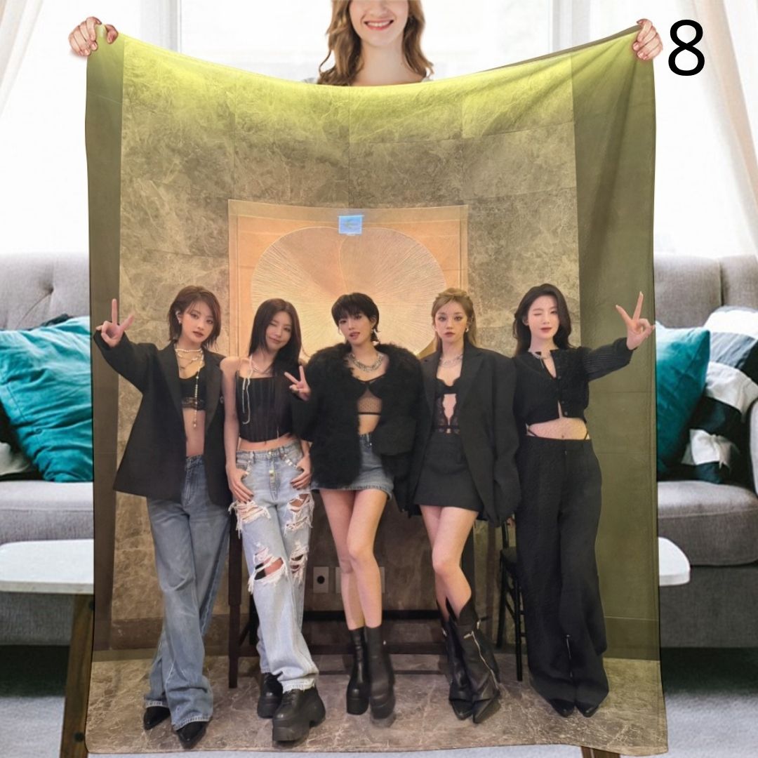 I-DLE Group Blanket, I-DLE Flannel Throw Blanket, Gifts for Neverland
