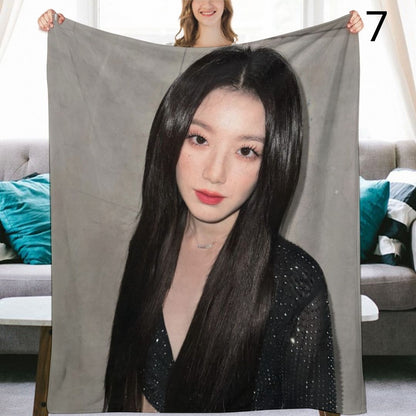 I-DLE Shuhua Blanket, I-DLE Flannel Throw Blanket, Gifts for Neverland