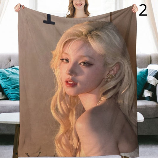 I-DLE Yuqi Blanket, I-DLE Flannel Throw Blanket, Gifts for Neverland