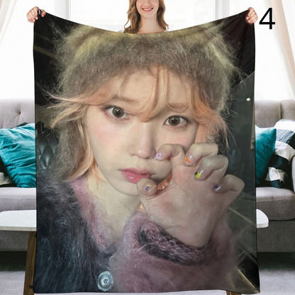 IU Blanket, IU Lee Ji-eun Soloist Flannel Throw Blanket, Gifts for Uaena