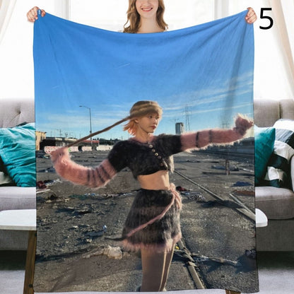 IU Blanket, IU Lee Ji-eun Soloist Flannel Throw Blanket, Gifts for Uaena