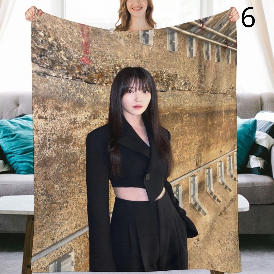 IU Blanket, IU Lee Ji-eun Soloist Flannel Throw Blanket, Gifts for Uaena