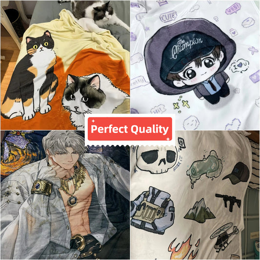 Don’t Have My Bias? Custom Photo Blanket, Make Your Own Flannel Throw Blanket