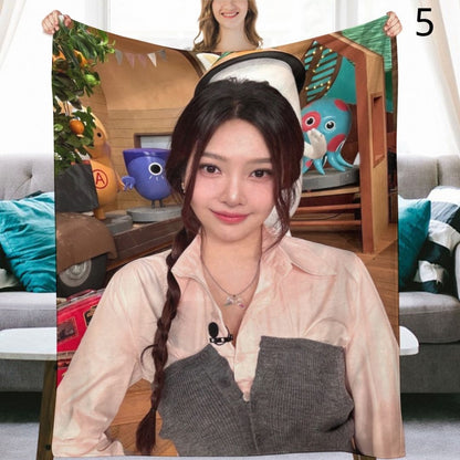 Red Velvet Joy Blanket, Red Velvet Flannel Throw Blanket, Gifts for ReVeluv