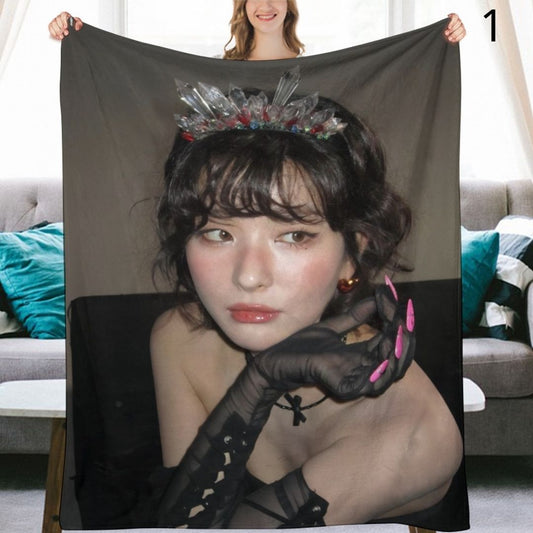 Red Velvet Seulgi Blanket, Red Velvet Flannel Throw Blanket, Gifts for ReVeluv