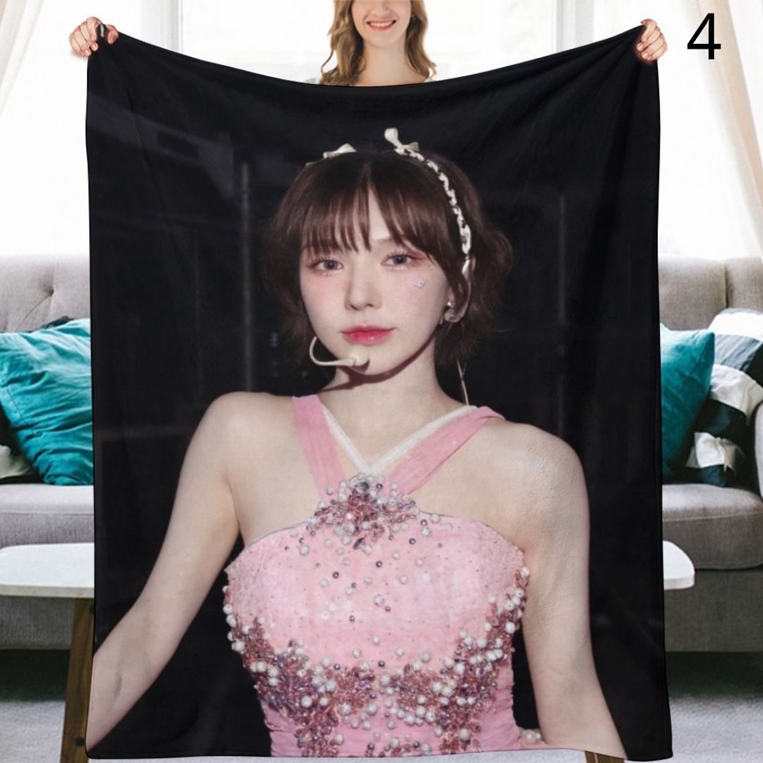 Red Velvet Wendy Blanket, Red Velvet Flannel Throw Blanket, Gifts for ReVeluv