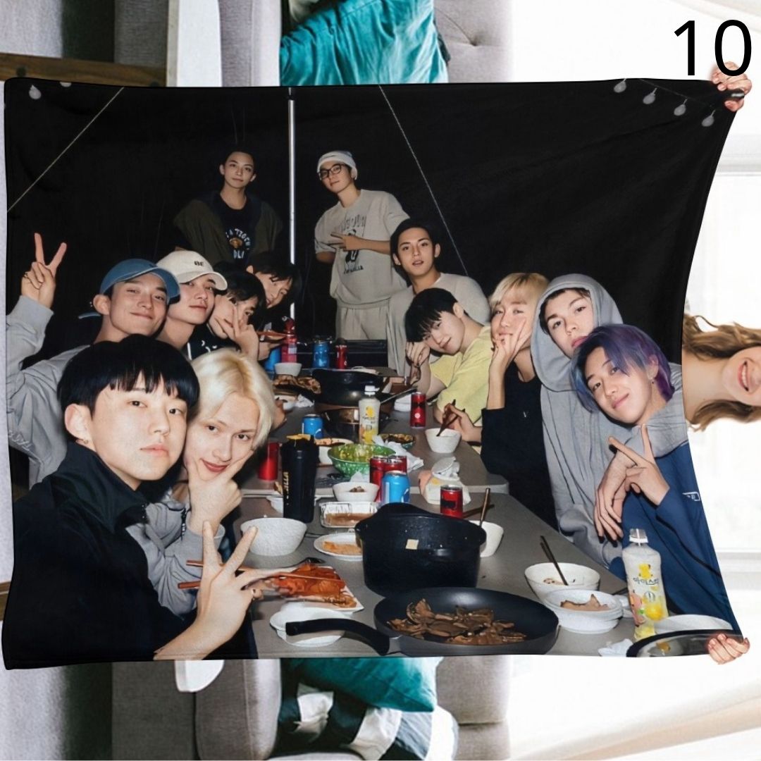 SEVENTEEN Blanket, SEVENTEEN Flannel Throw Blanket, Gifts for Carat