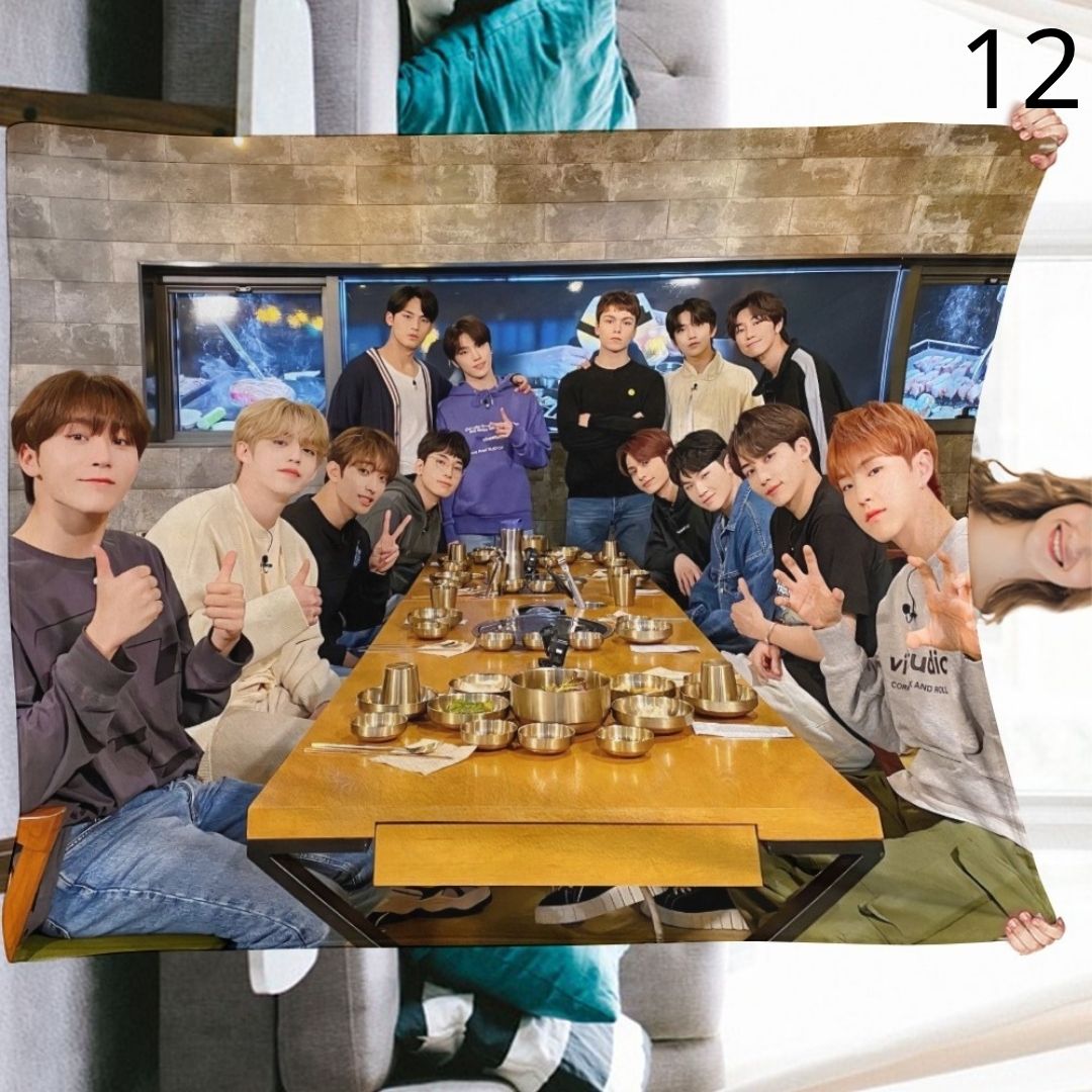 SEVENTEEN Blanket, SEVENTEEN Flannel Throw Blanket, Gifts for Carat