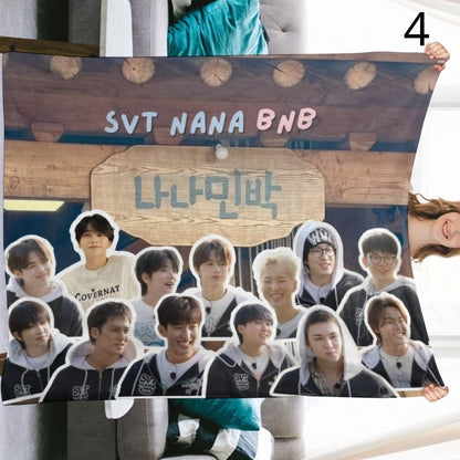 SEVENTEEN Blanket, SEVENTEEN Flannel Throw Blanket, Gifts for Carat