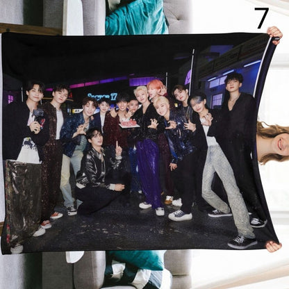 SEVENTEEN Blanket, SEVENTEEN Flannel Throw Blanket, Gifts for Carat