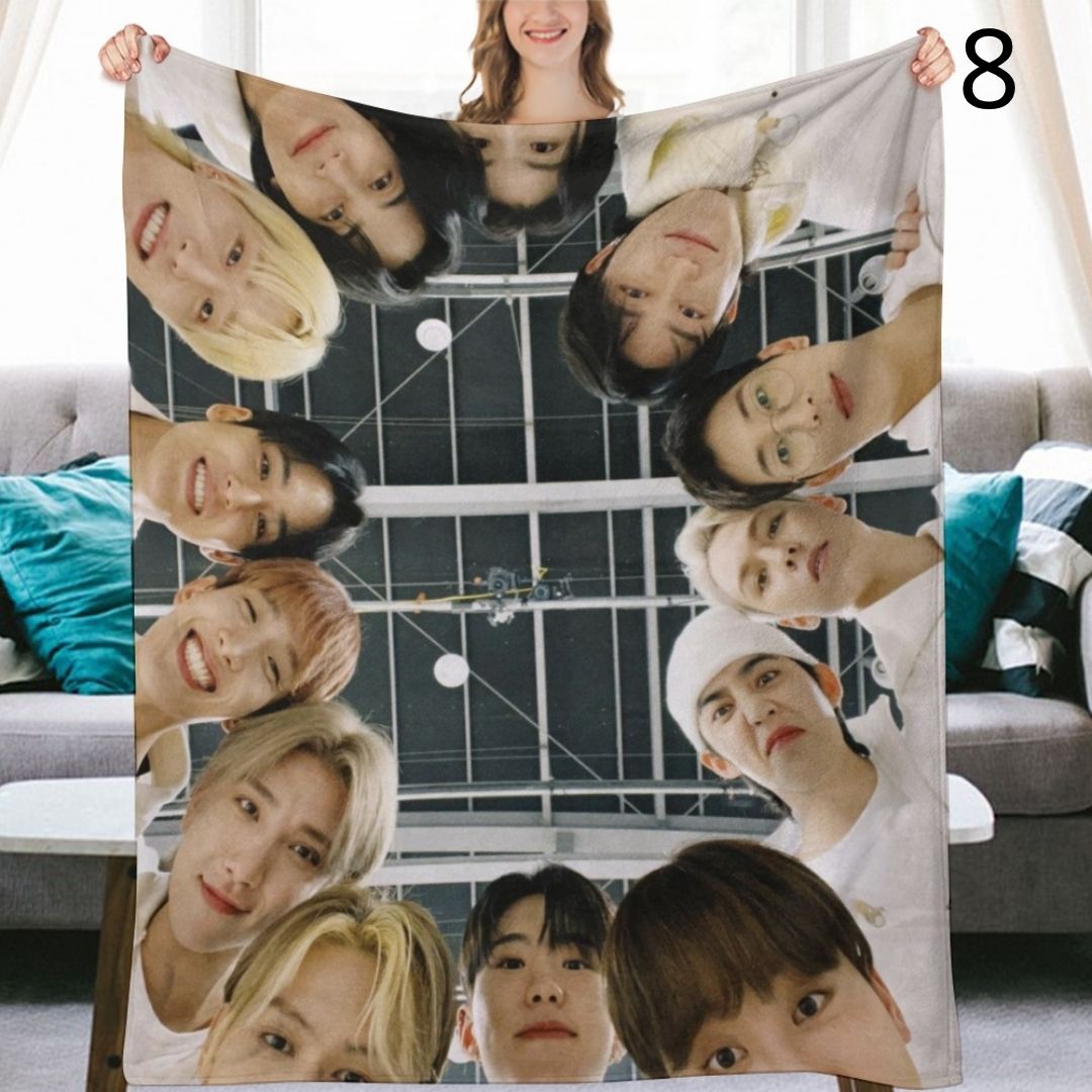 SEVENTEEN Blanket, SEVENTEEN Flannel Throw Blanket, Gifts for Carat