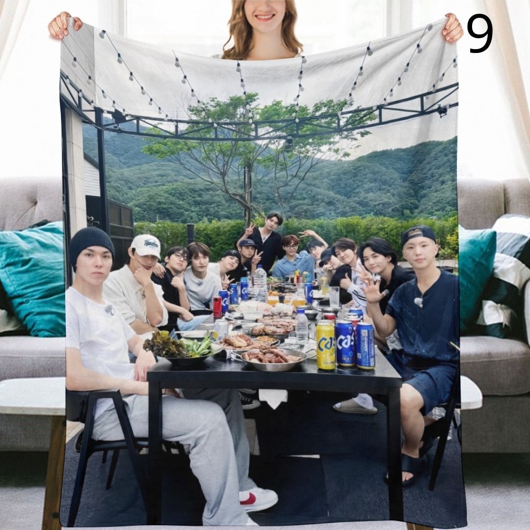 SEVENTEEN Blanket, SEVENTEEN Flannel Throw Blanket, Gifts for Carat