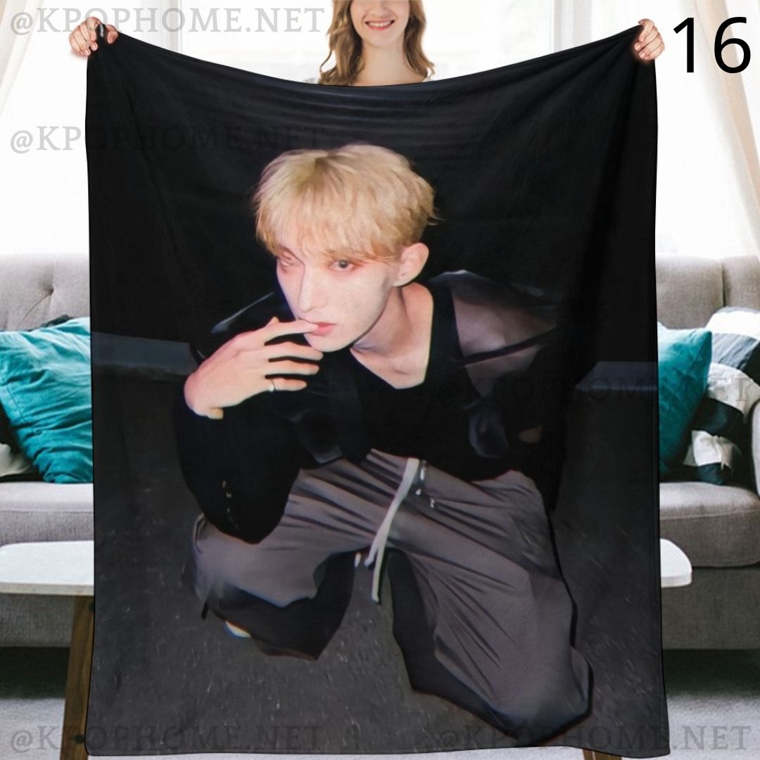 SEVENTEEN DK Blanket, Seventeen Dokyeom Flannel Throw Blanket, Gifts for Carat