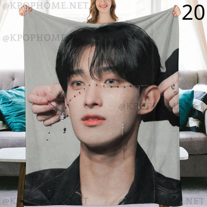SEVENTEEN DK Blanket, Seventeen Dokyeom Flannel Throw Blanket, Gifts for Carat