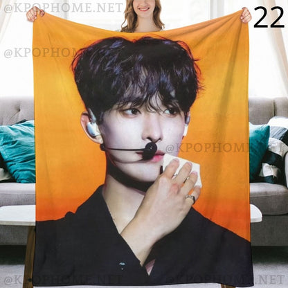 SEVENTEEN DK Blanket, Seventeen Dokyeom Flannel Throw Blanket, Gifts for Carat