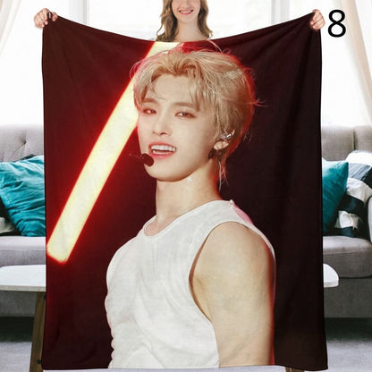 SEVENTEEN Dino Blanket, Seventeen Flannel Throw Blanket, Gifts for Carat