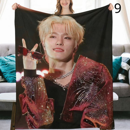 SEVENTEEN Dino Blanket, Seventeen Flannel Throw Blanket, Gifts for Carat