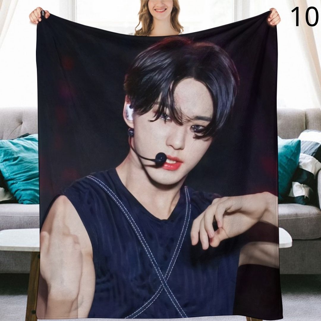 SEVENTEEN Hoshi Blanket, Seventeen Flannel Throw Blanket, Gifts for Carat