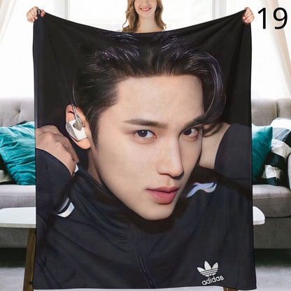 SEVENTEEN Mingyu Blanket, Seventeen Flannel Throw Blanket, Gifts for Carat