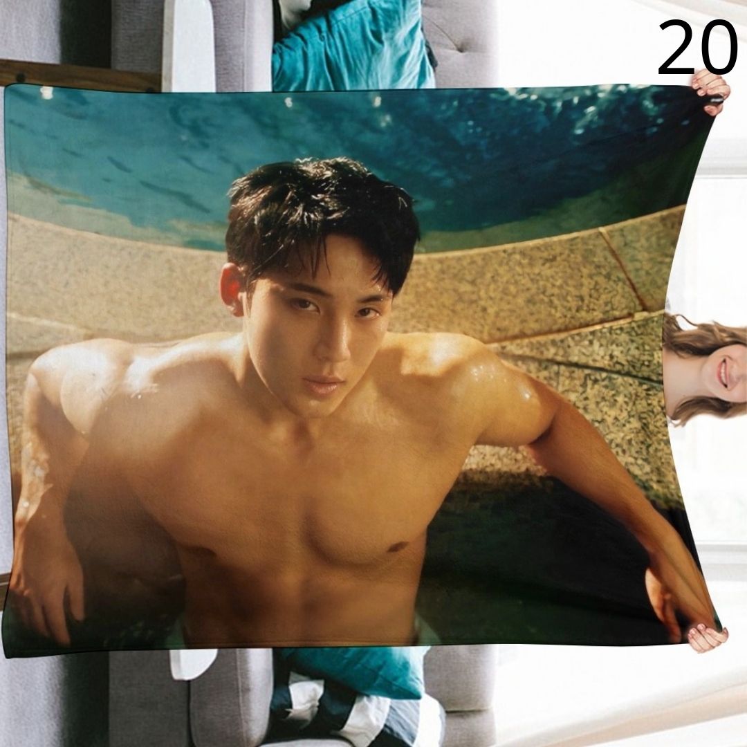 SEVENTEEN Mingyu Blanket, Seventeen Flannel Throw Blanket, Gifts for Carat