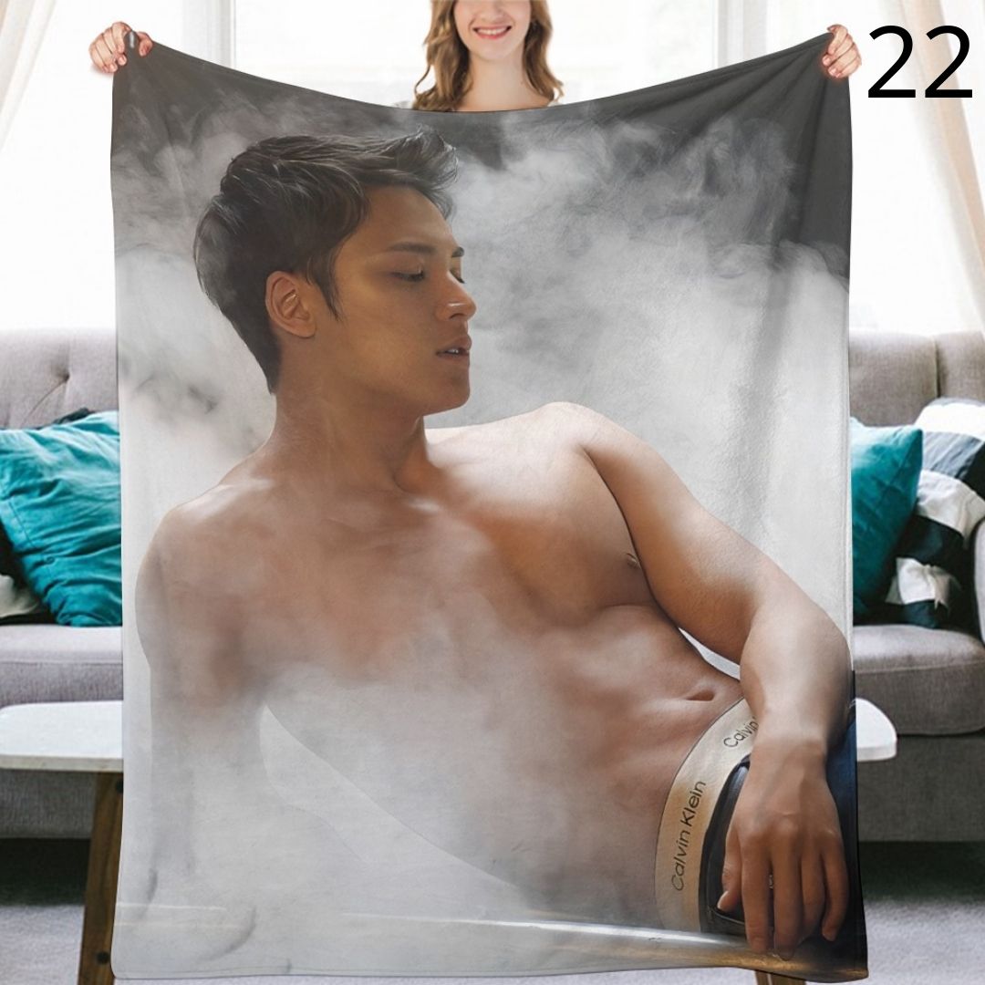 SEVENTEEN Mingyu Blanket, Seventeen Flannel Throw Blanket, Gifts for Carat