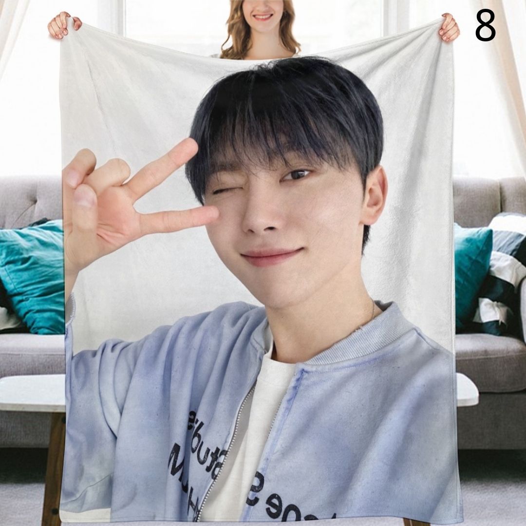 SEVENTEEN Seungkwan Blanket, Seventeen Flannel Throw Blanket, Gifts for Carat
