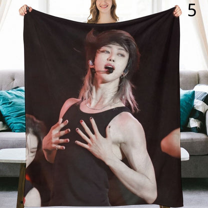 SEVENTEEN The8 Blanket, Seventeen Flannel Throw Blanket, Gifts for Carat