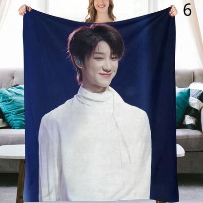 SEVENTEEN The8 Blanket, Seventeen Flannel Throw Blanket, Gifts for Carat