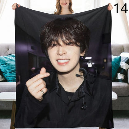 SEVENTEEN Wonwoo Blanket, Seventeen Flannel Throw Blanket, Gifts for Carat