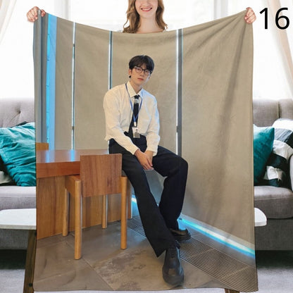 SEVENTEEN Wonwoo Blanket, Seventeen Flannel Throw Blanket, Gifts for Carat