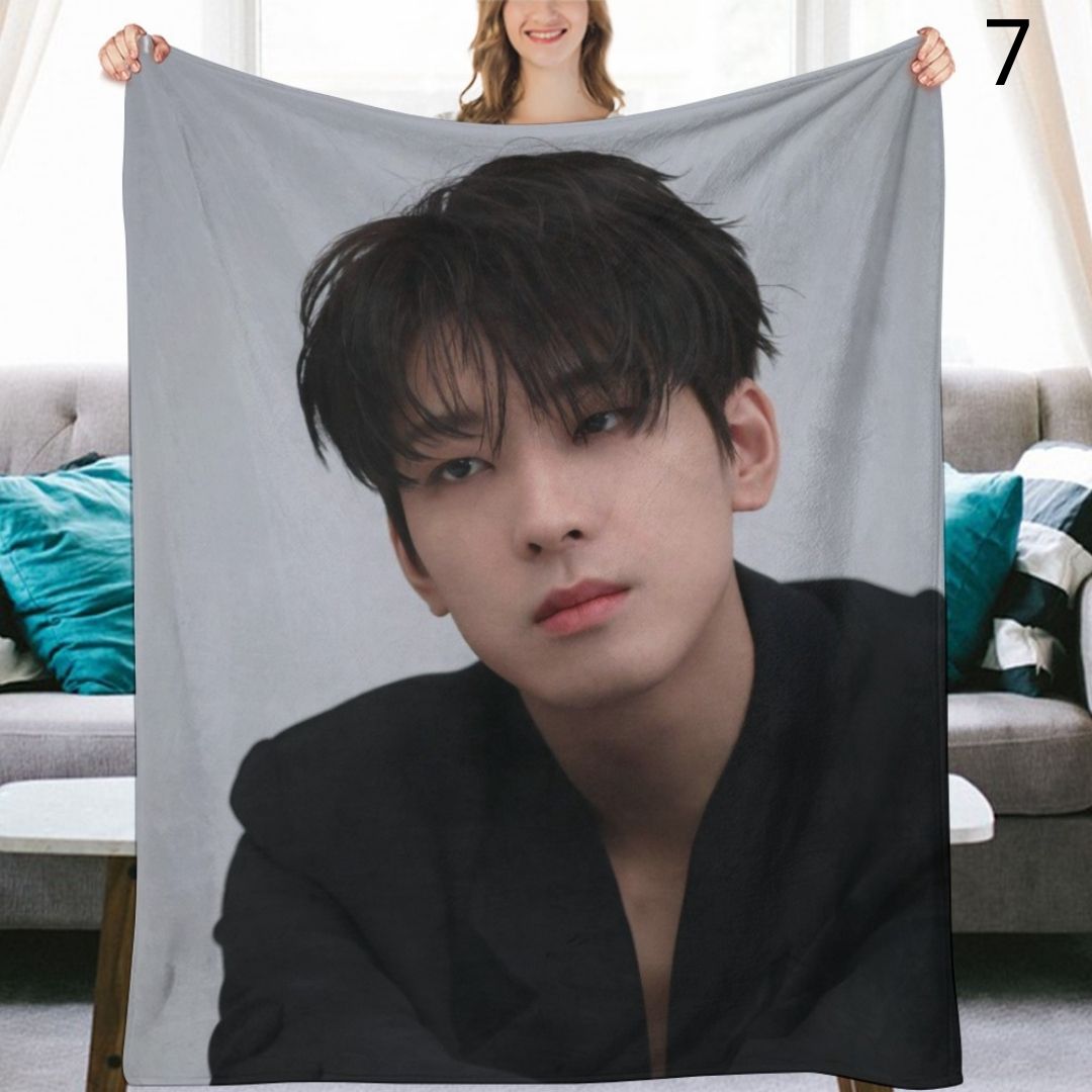 SEVENTEEN WONWOO ウォヌ タオル ブランケット SEVENTEEN Wonwoo Blanket, Seventeen Flannel Throw Blanket, Gifts