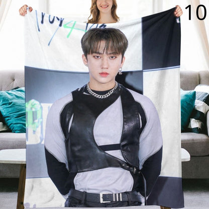 Stray Kids Changbin Blanket, SKZ Flannel Throw Blanket, Gifts for Stay