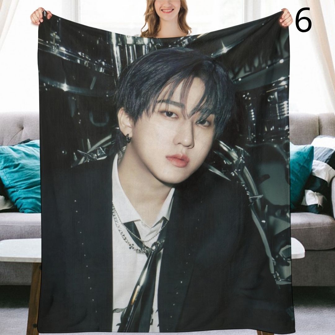 Stray Kids Changbin Blanket, SKZ Flannel Throw Blanket, Gifts for Stay