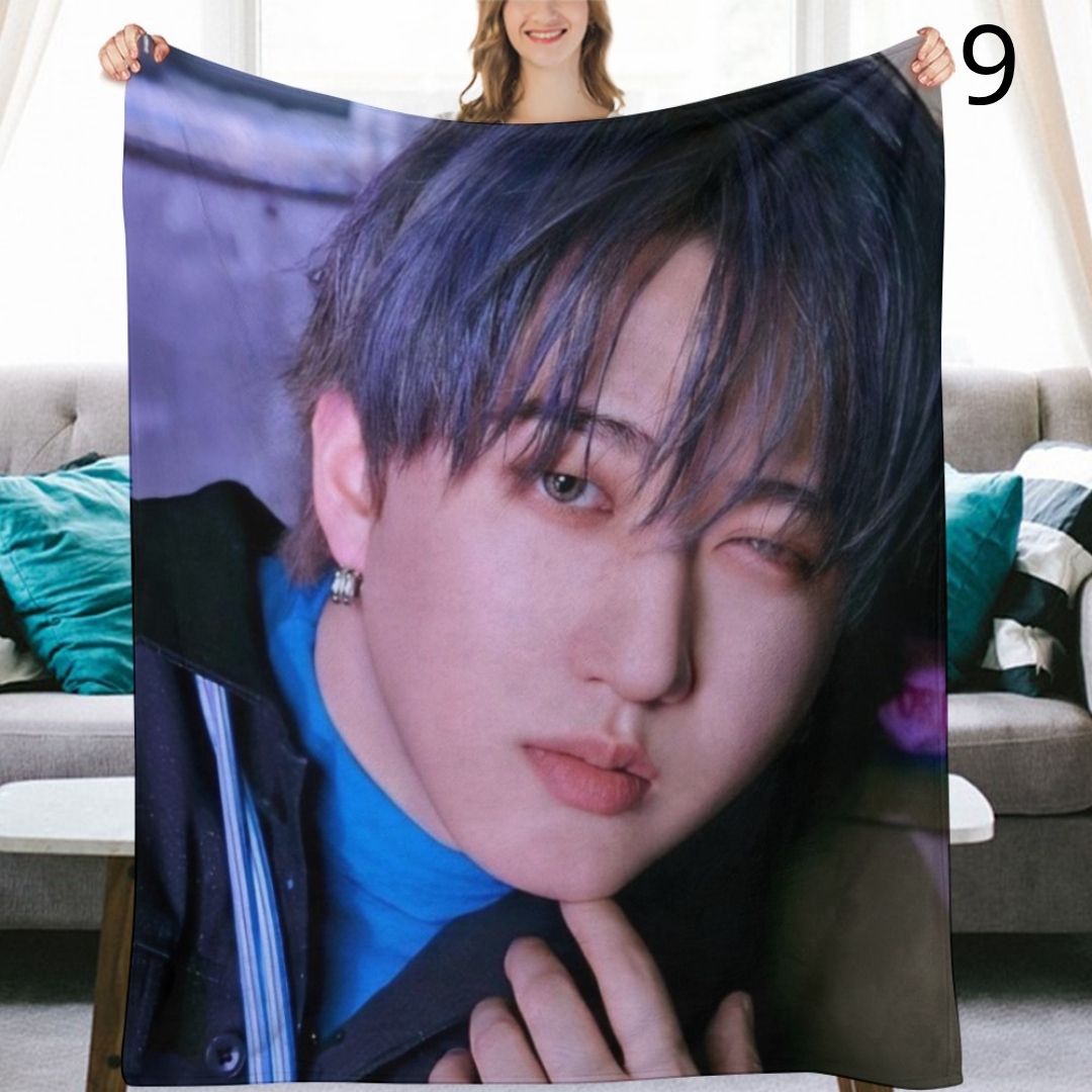Stray Kids Changbin Blanket, SKZ Flannel Throw Blanket, Gifts for Stay