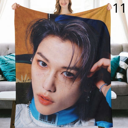 Stray Kids Felix Blanket, SKZ Flannel Throw Blanket, Gifts for Stay