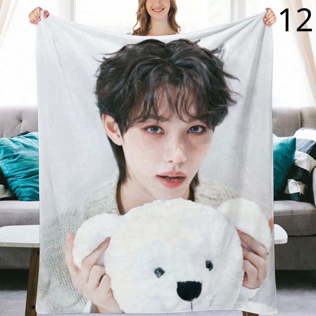 Stray Kids Felix Blanket, SKZ Flannel Throw Blanket, Gifts for