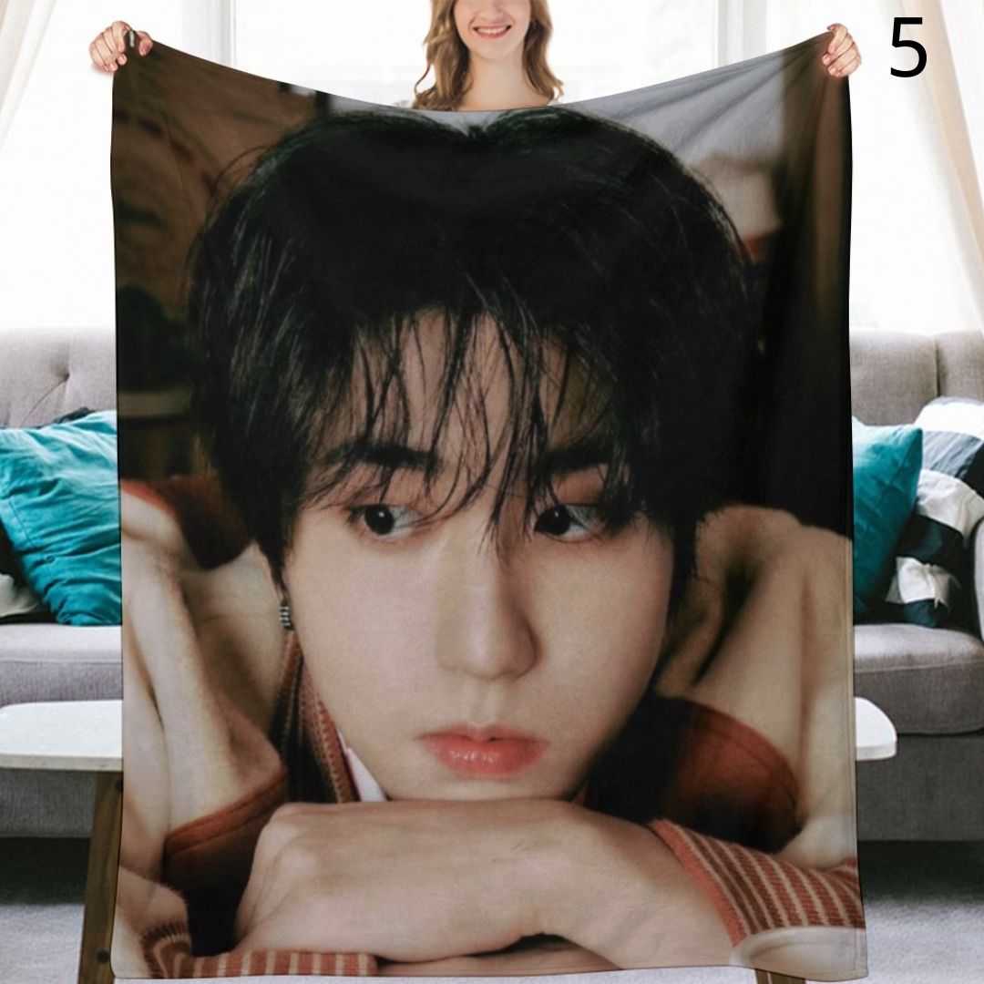 Stray Kids Han Blanket, SKZ Flannel Throw Blanket, Gifts for Stay