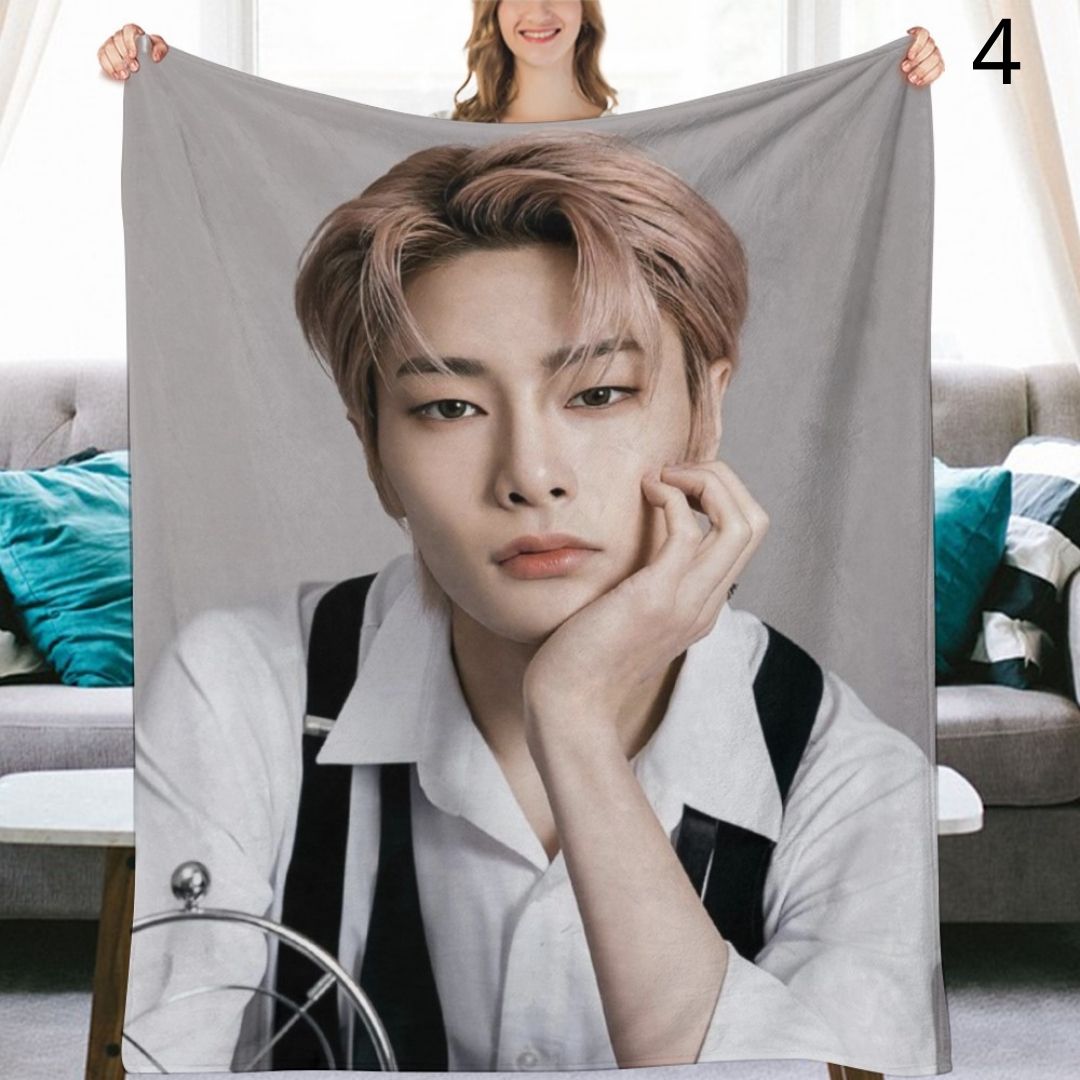 Stray Kids I.N Blanket, SKZ Flannel Throw Blanket, Gifts for Stay