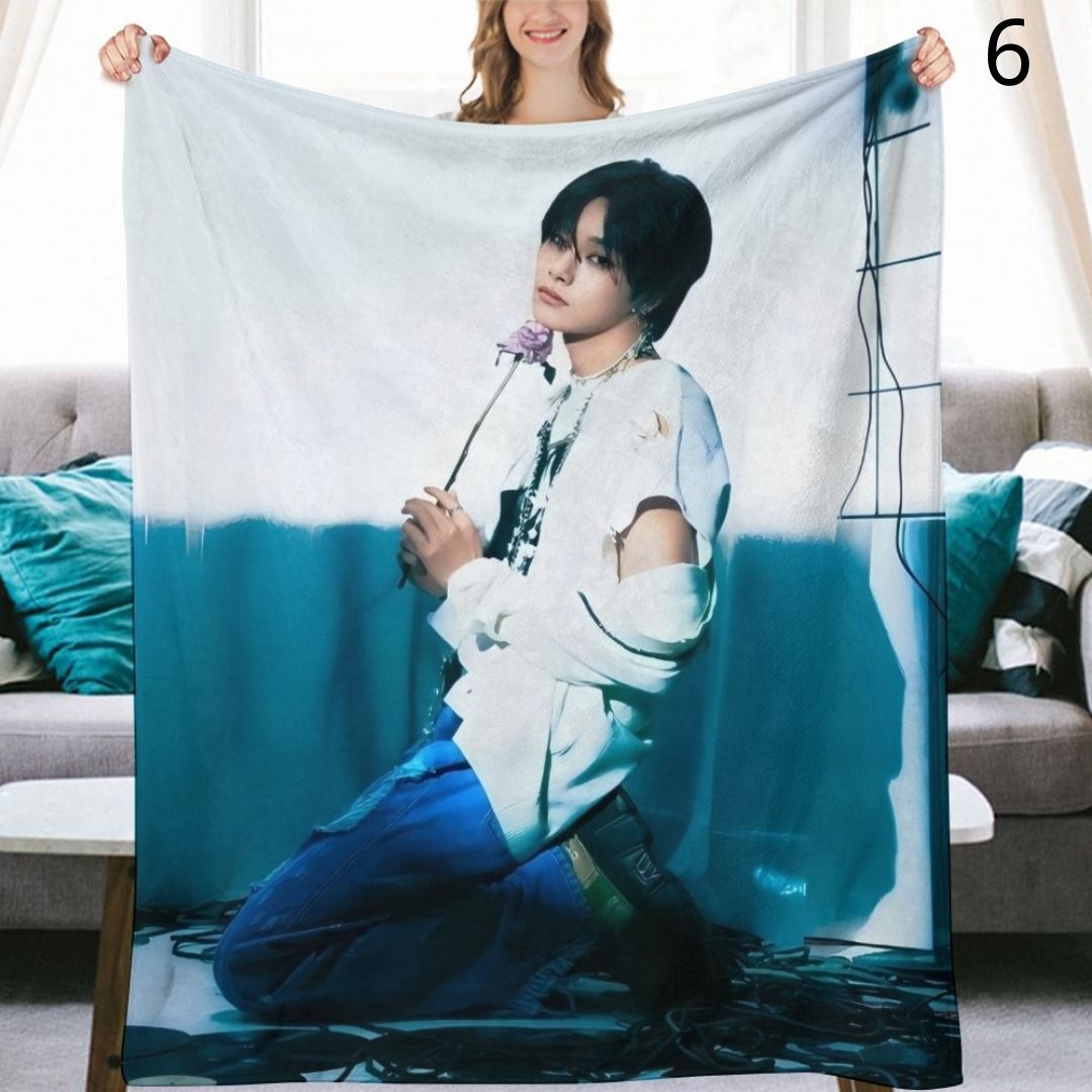 Stray Kids I.N Blanket, SKZ Flannel Throw Blanket, Gifts for Stay