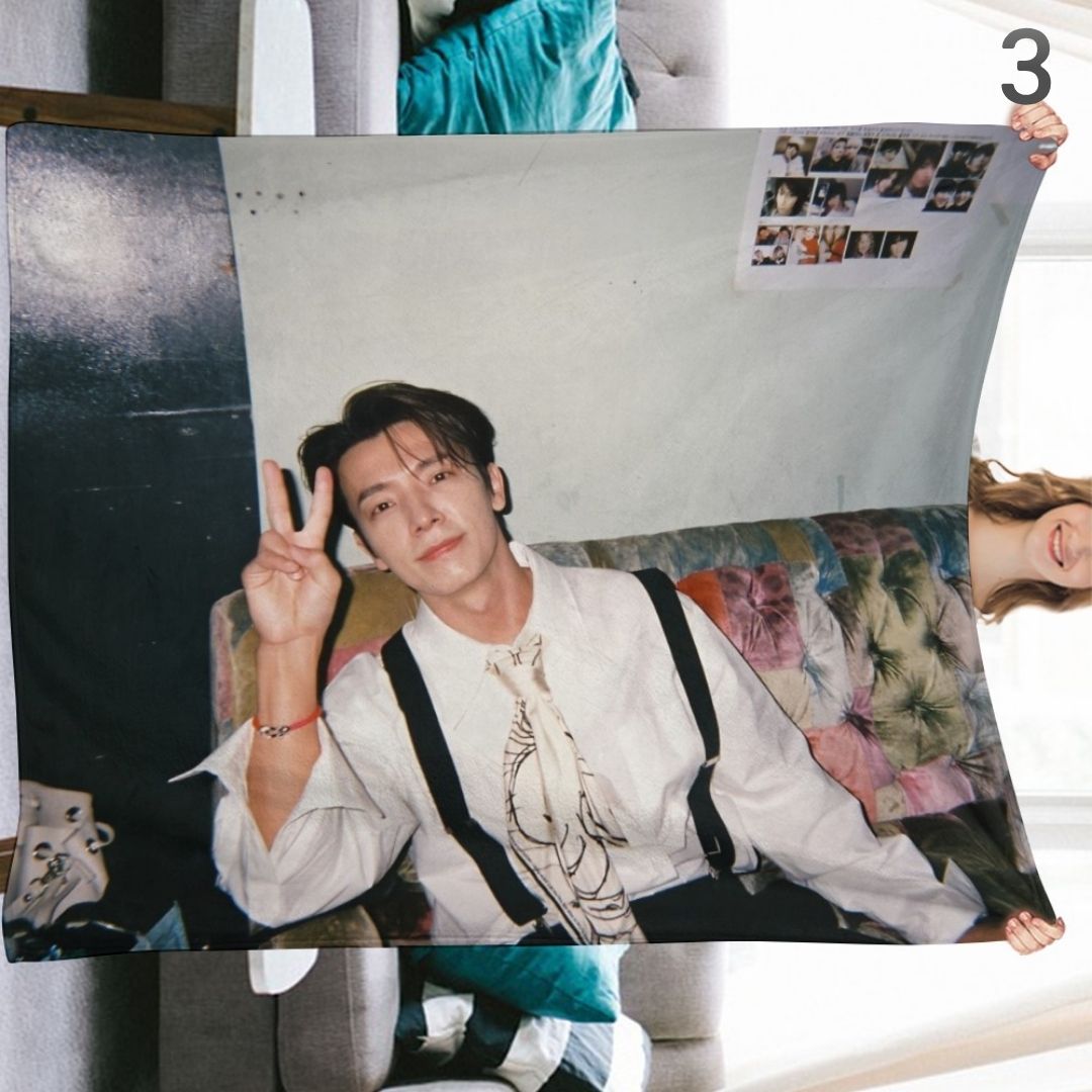 Super Junior Donghae Blanket, SuJu Flannel Throw Blanket, Gifts for ELF